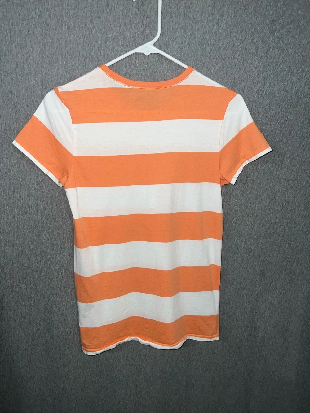 Ralph Lauren Sport Orange & White Striped Crew Tee
